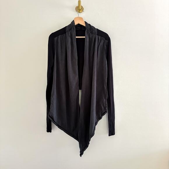 Lululemon Your Best Breath Cardigan Wrap Sweater Black 4 - Picture 3 of 9